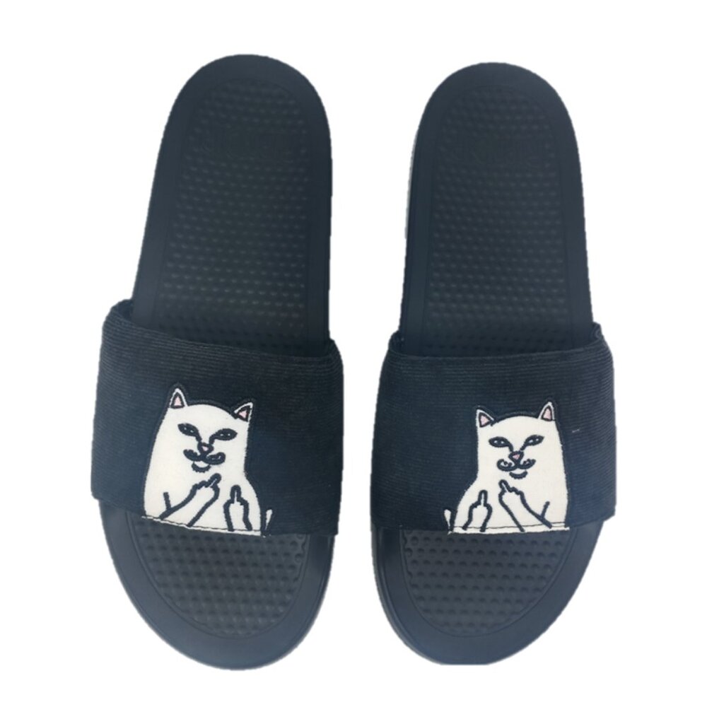 Ripndip Slide Sandals Corduroy Black